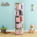 5 Tier 360° Rotating Stackable Shelves Bookshelf Organizer